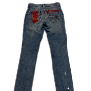 hand painted jeans
